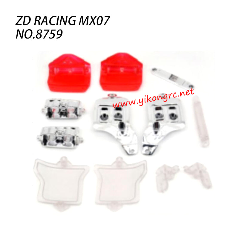 ZD Racing MX07 RC Truck Parts Light holder Set 8759