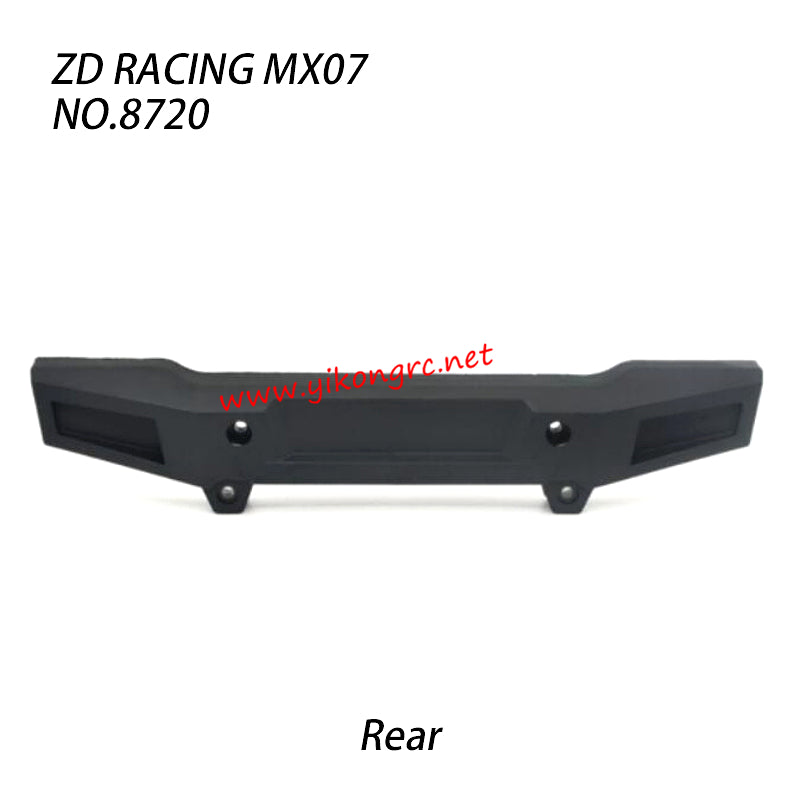 ZD Racing MX07 RC Truck Parts Rear Bumper 8720