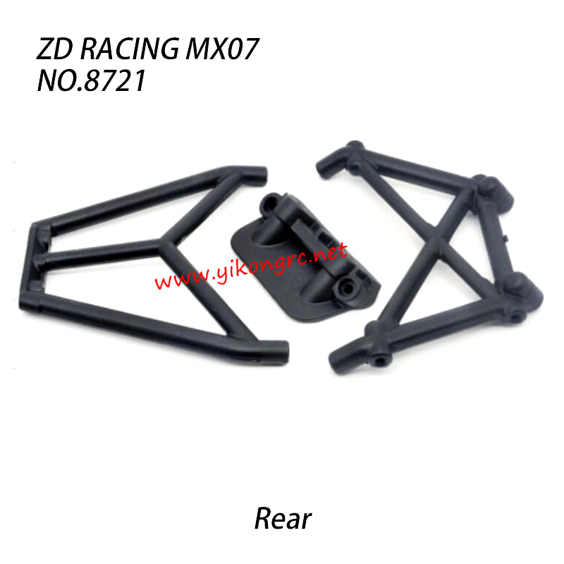 ZD Racing MX07 RC Truck Parts Rear Bumper Bracket 8721