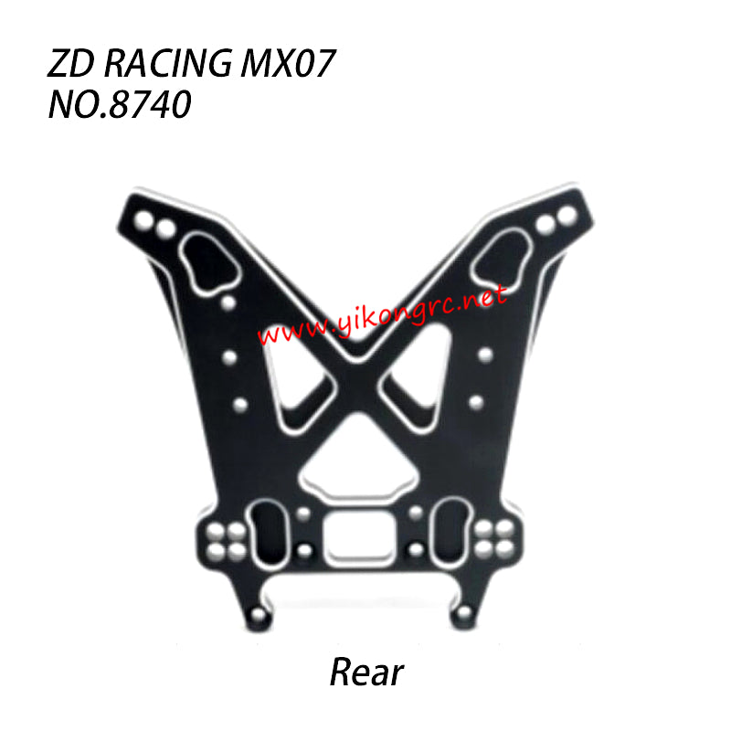 ZD Racing MX07 RC Truck Parts Rear Shock Tower CNC 8740