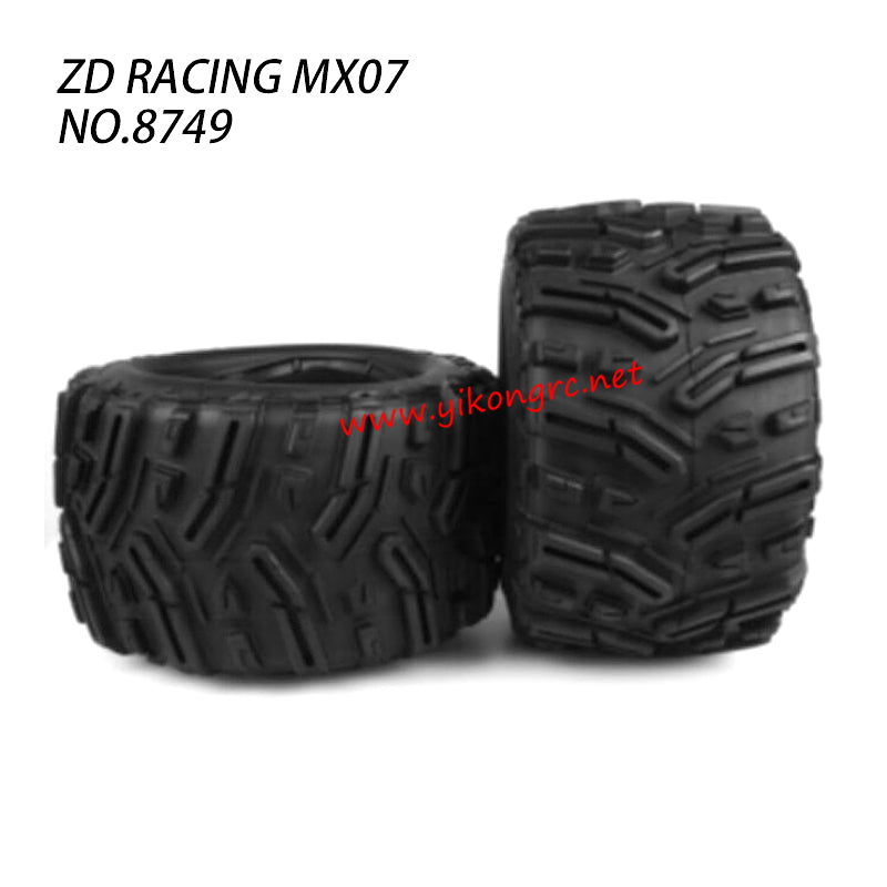 ZD Racing MX07 RC Truck Parts Tire With Foam Insert 8749